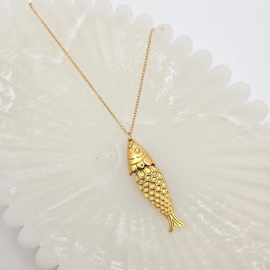 gold fish jewelry waterproof beach summer