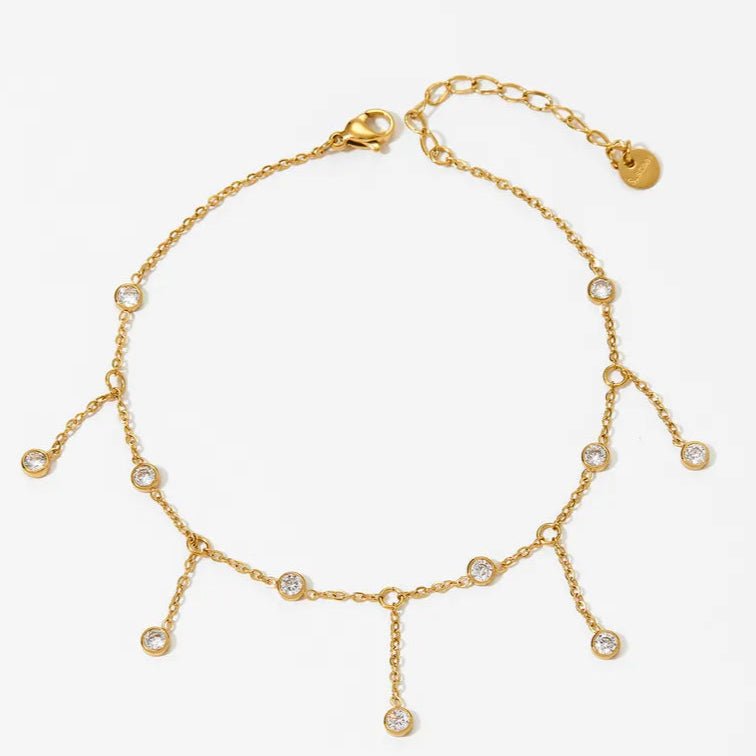 delicate waterproof perfect vacation anklet