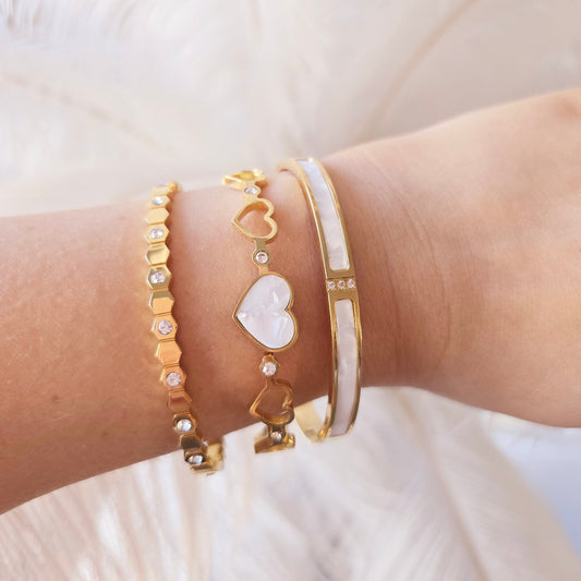 bangle stack on bracelet stack