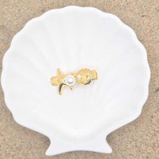 small gold hair clip vacation accessory