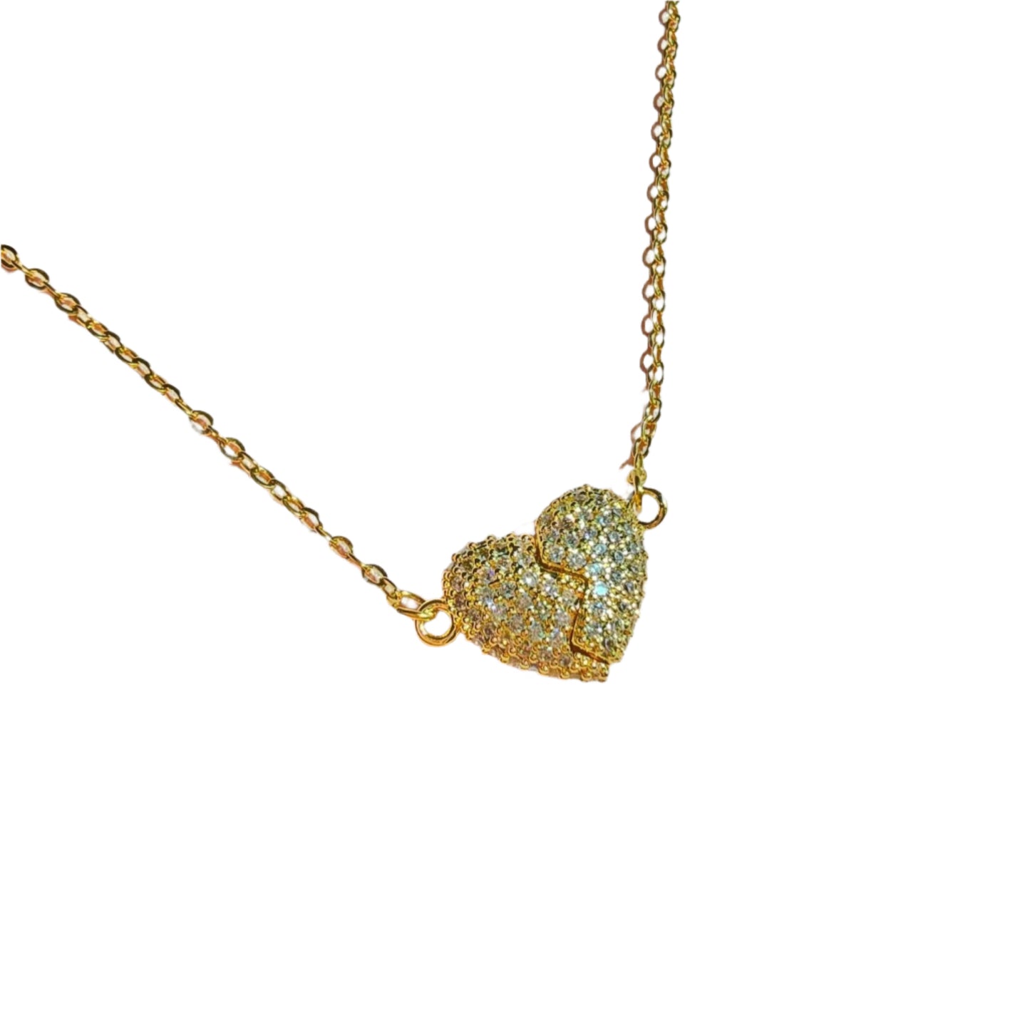 gold heart dainty necklace valentine gift