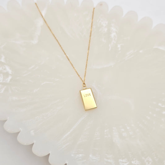 Bar of Love Necklace