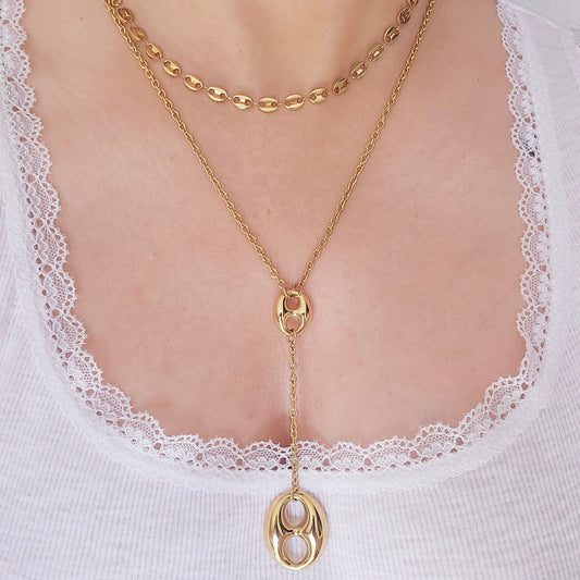 Loop & Link Lariat Necklace