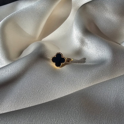 Felicity Black Clover Ring