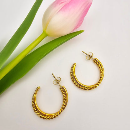 delicate lightweight gold waterproof earrings