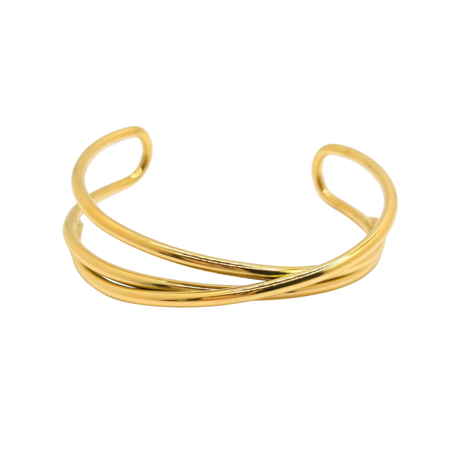 dainty gold cuff stacking bangle