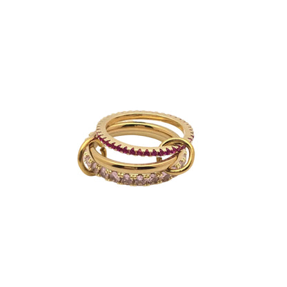 designer dupe pink girly gold rings waterproof