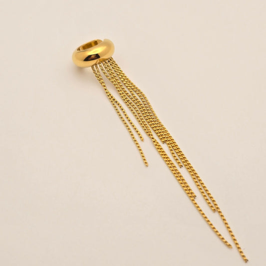 gold waterproof statement ear cuff