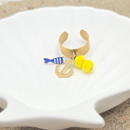 nautical ring waterproof dangly cute beach jewelry