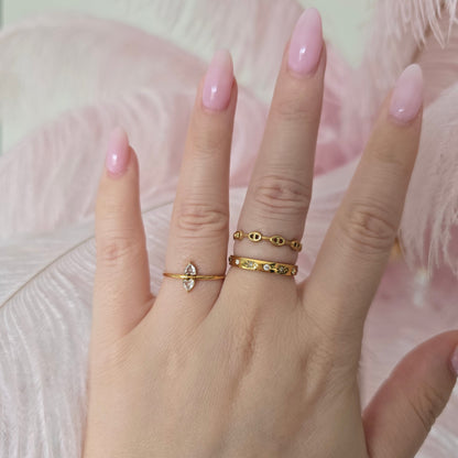 dainty stacking rings waterproof stackable