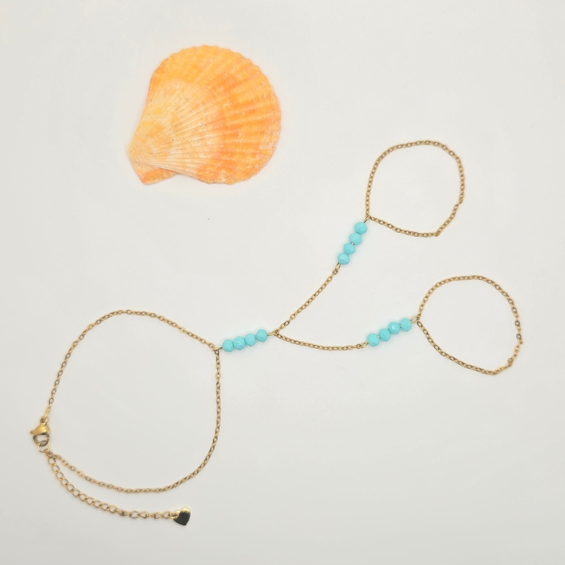 delicate unique hand chain