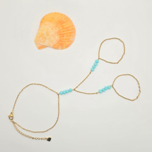 delicate unique hand chain
