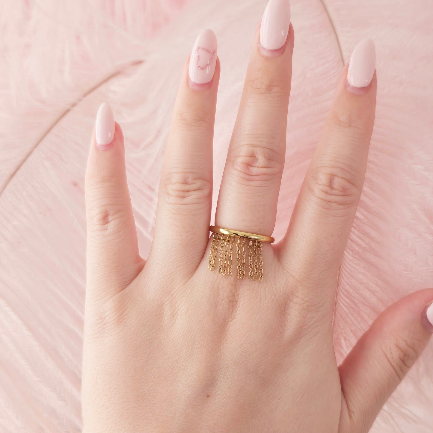 dainty delicate gold stacking ring