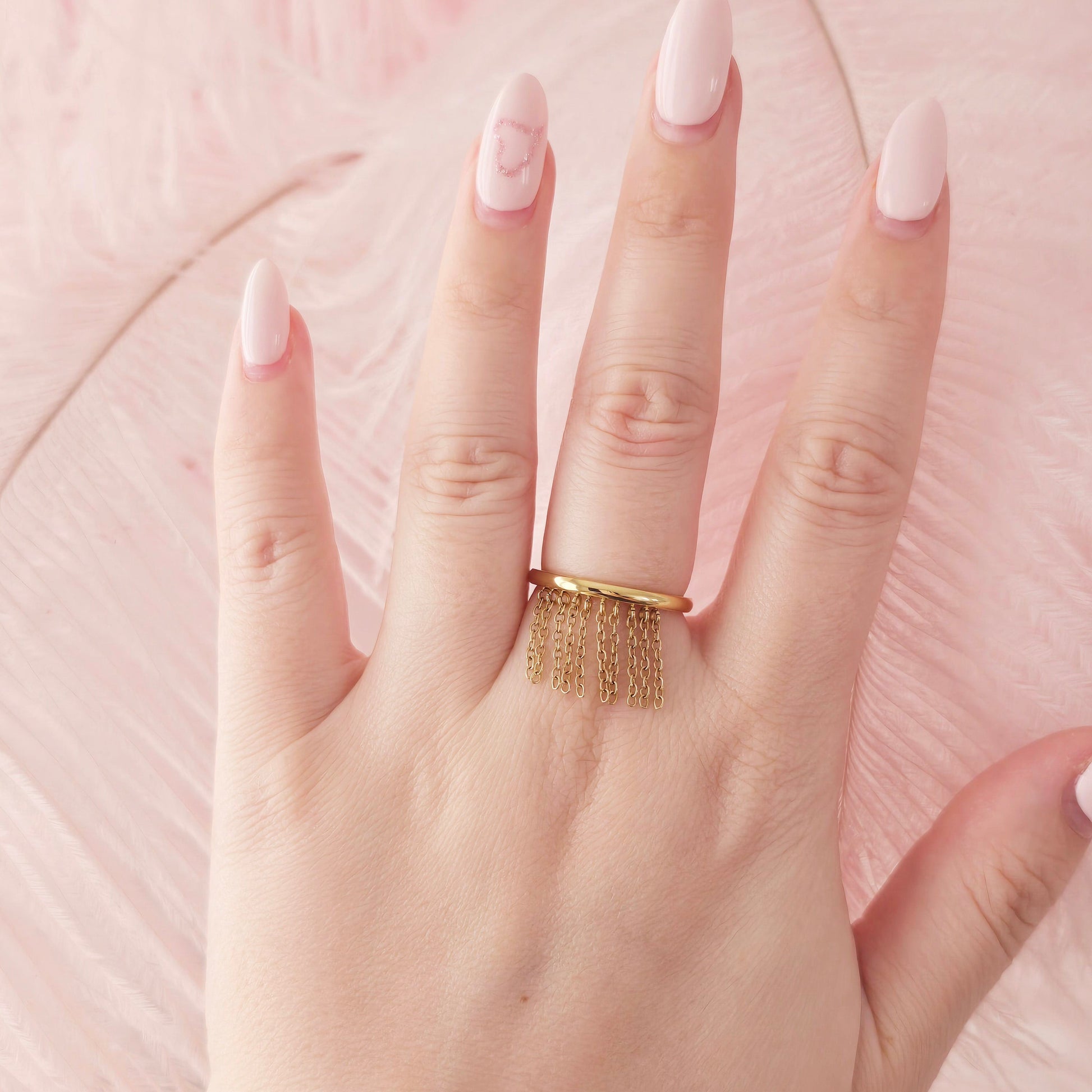 dainty delicate gold stacking ring