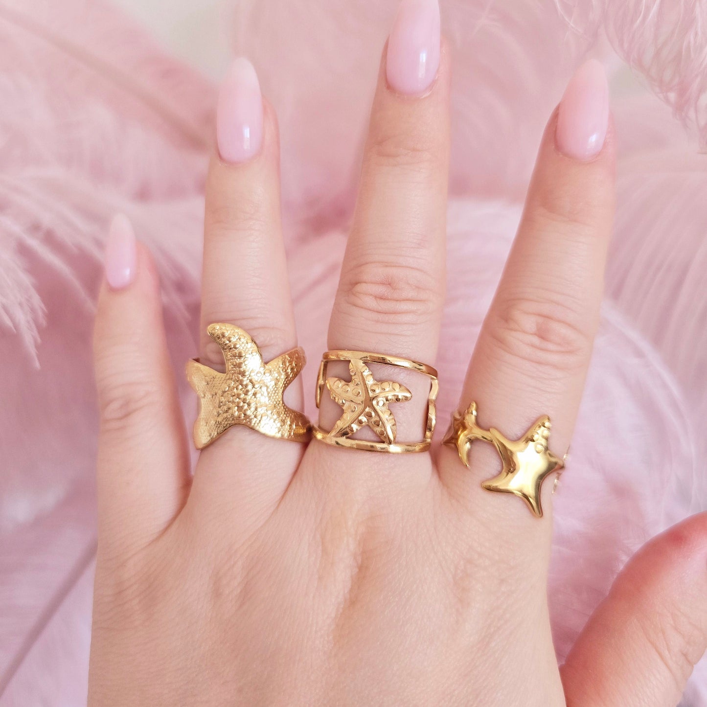 waterproof gold beach rings summer