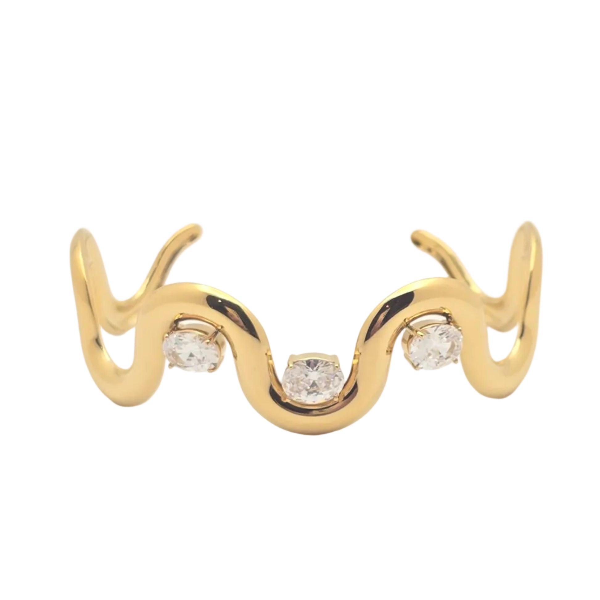 luxury gold waterproof bangle stacking