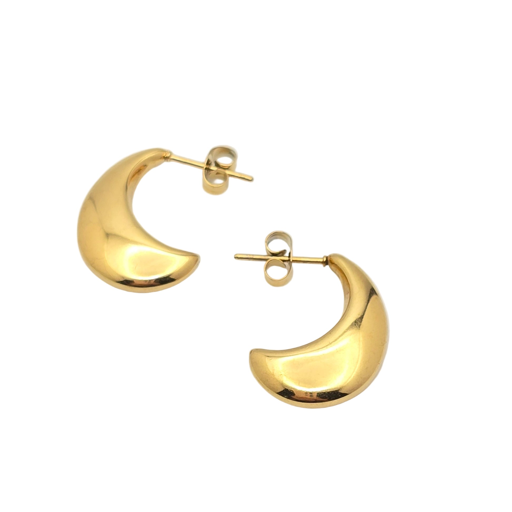 gold cute statement earrings