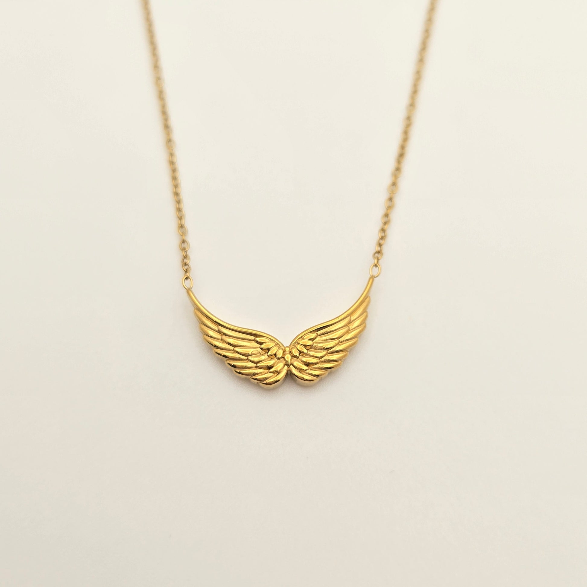 angle wings necklace dainty cute waterproof