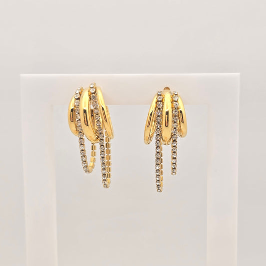 statement earrings gold waterproof dainty