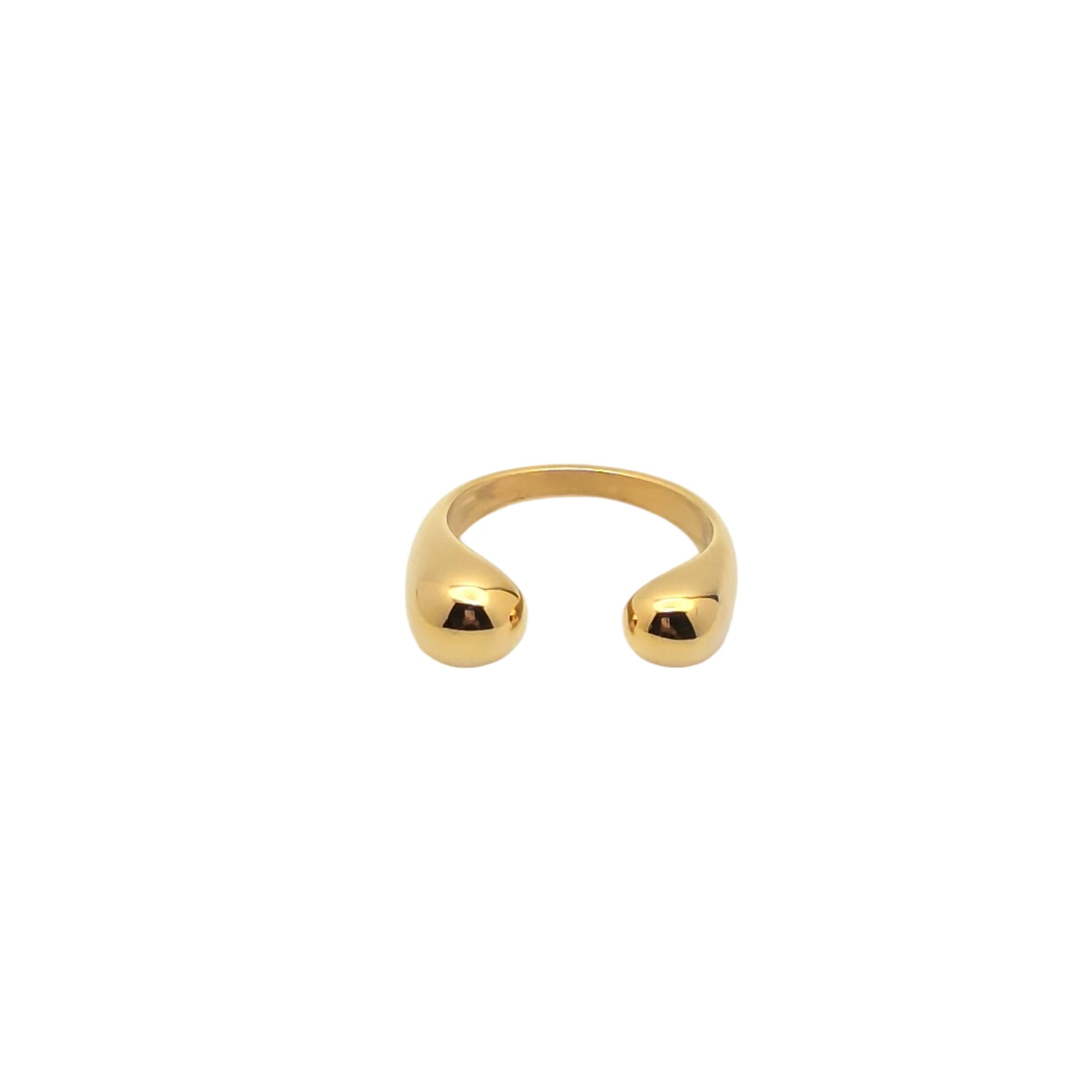 gold open ring statement unique