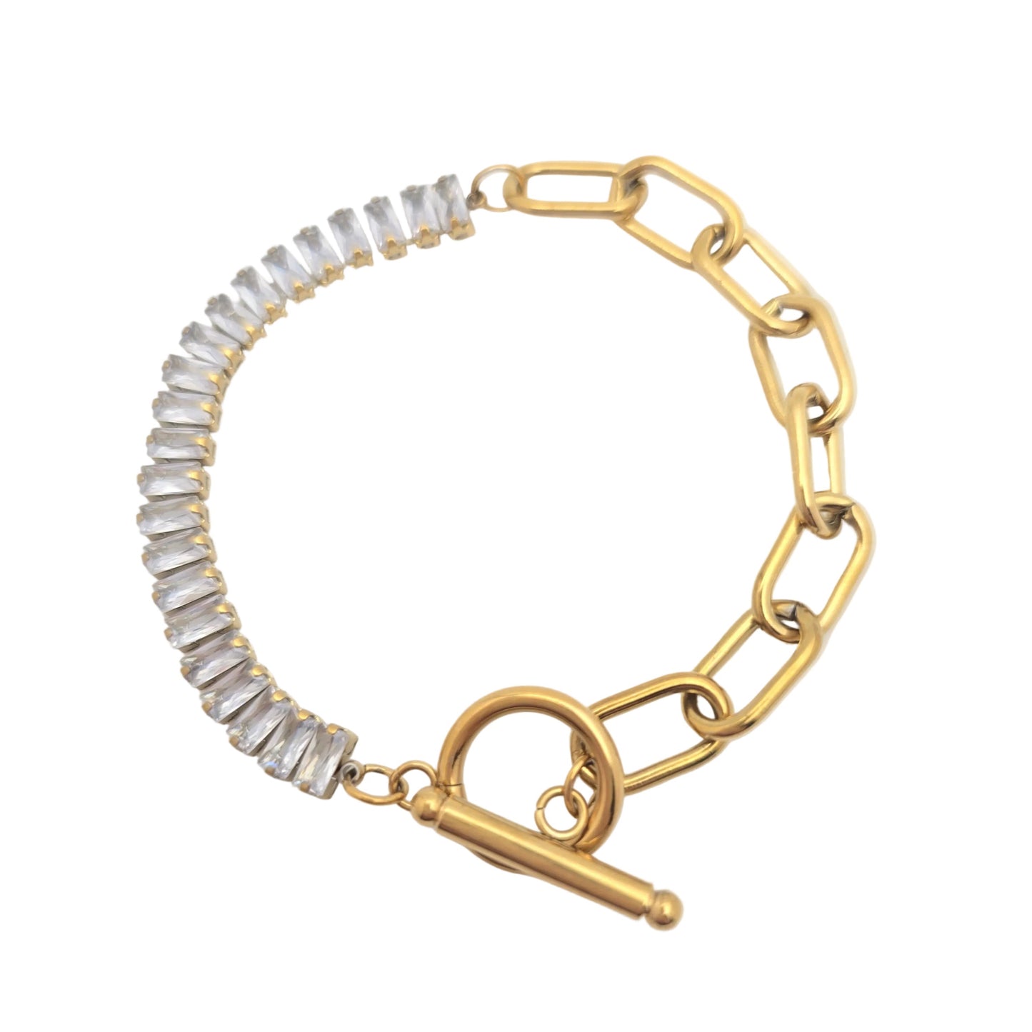 gold chain and diamond bracelet unique