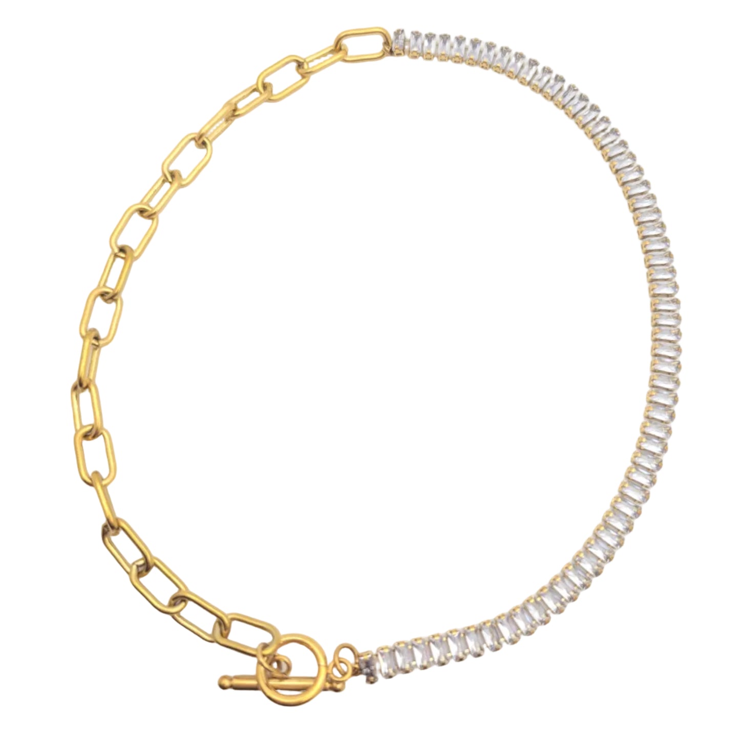 gold chain and diamond necklace
