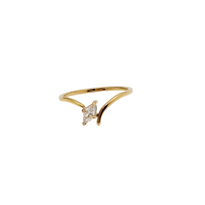 dainty gold waterproof stacking ring