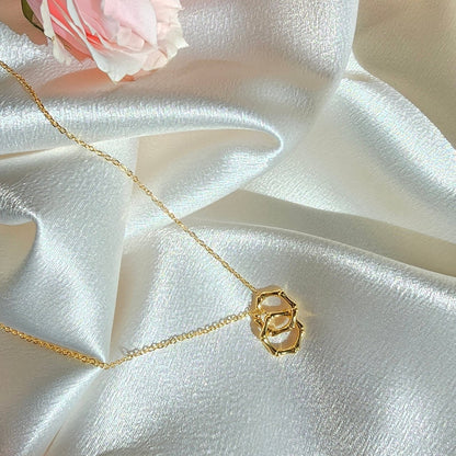 delicate gold mini bamboo necklace tarnish free