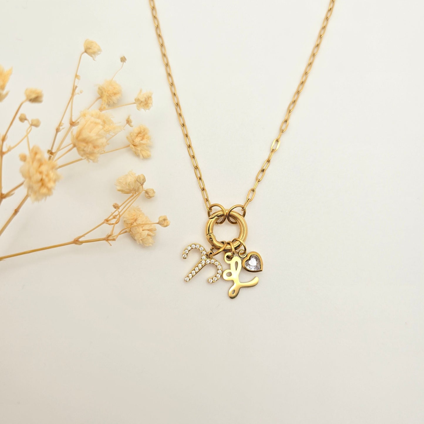 personalized charm necklace zodiac