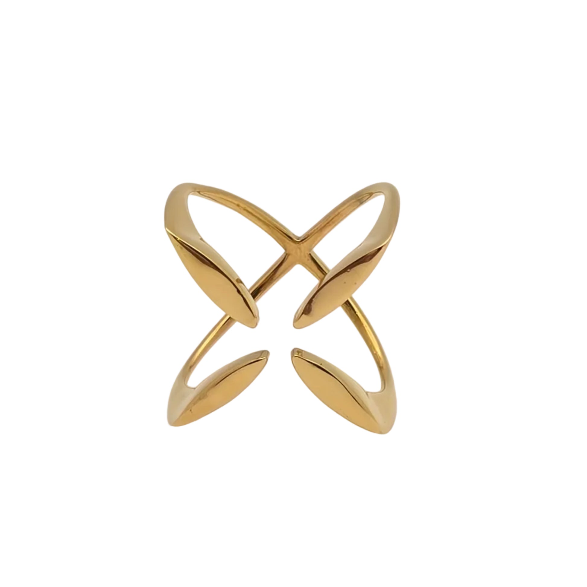 unique gold waterproof ring stacking