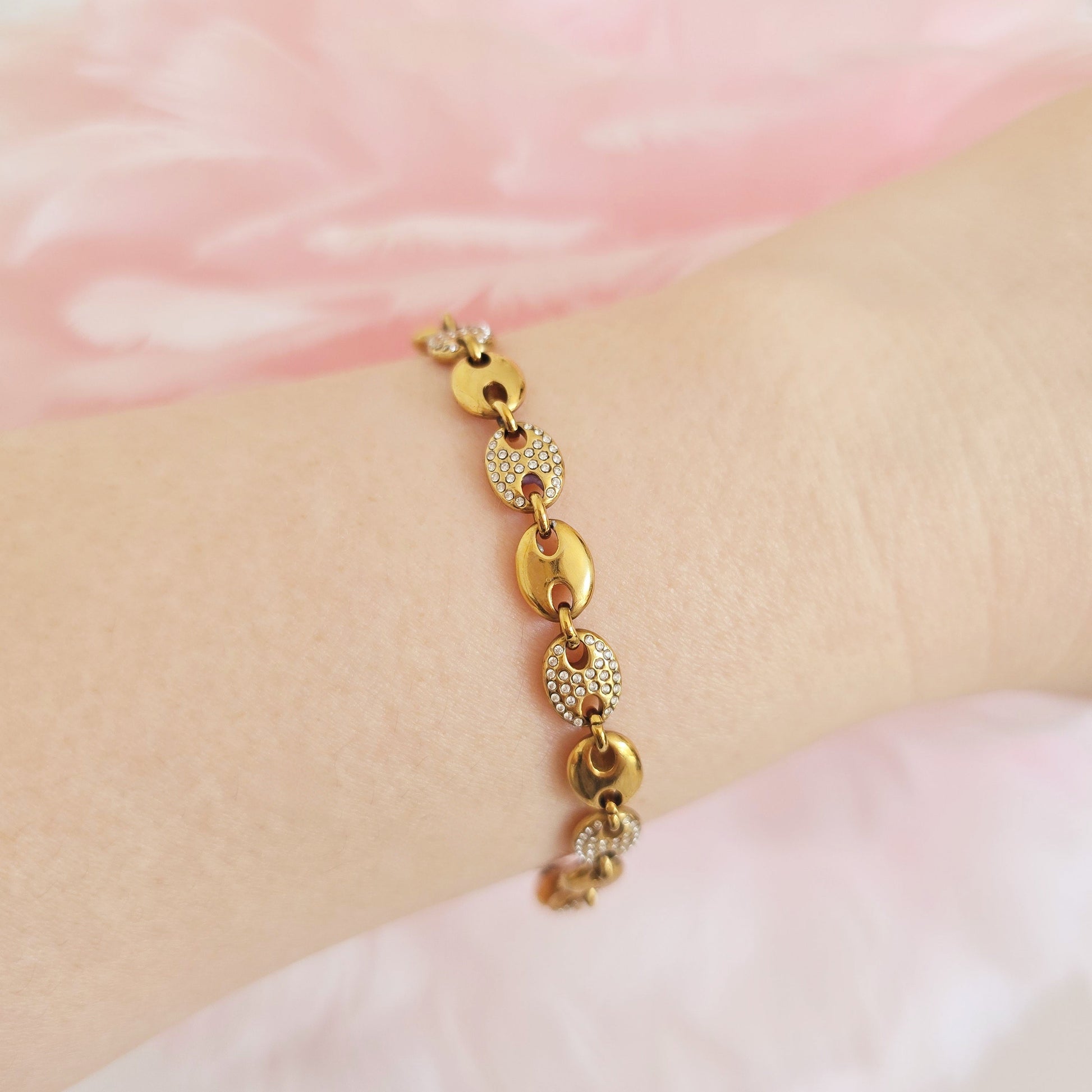 gold waterproof mariners bracelet quality