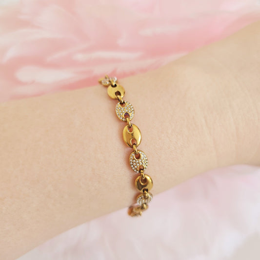 gold waterproof mariners bracelet quality