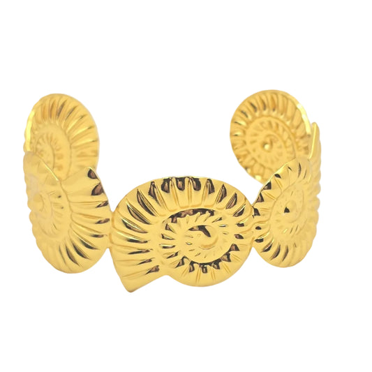 gold waterproof bangle bracelet