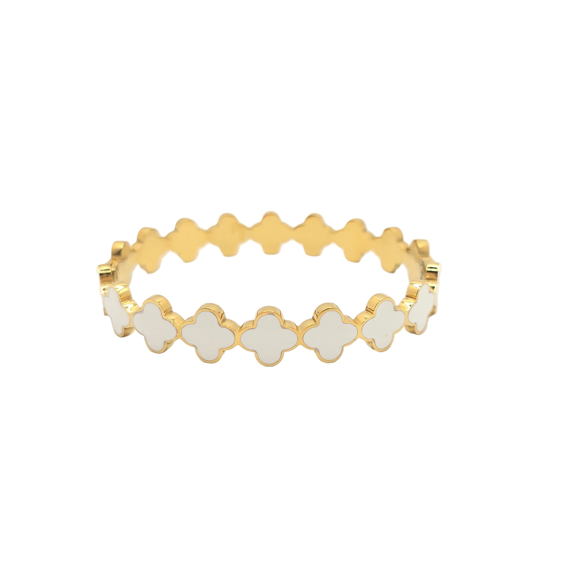 white clover bangle van cleef dupe