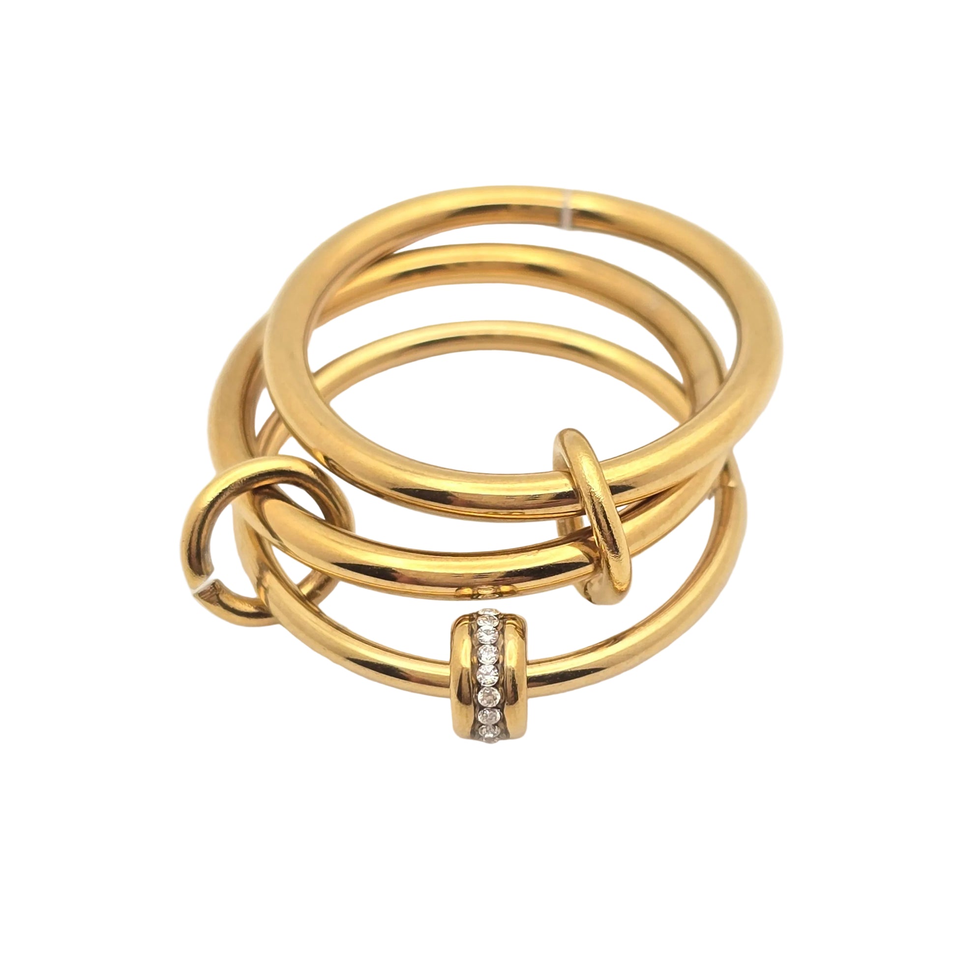 designer dupe gold rings connected affordable