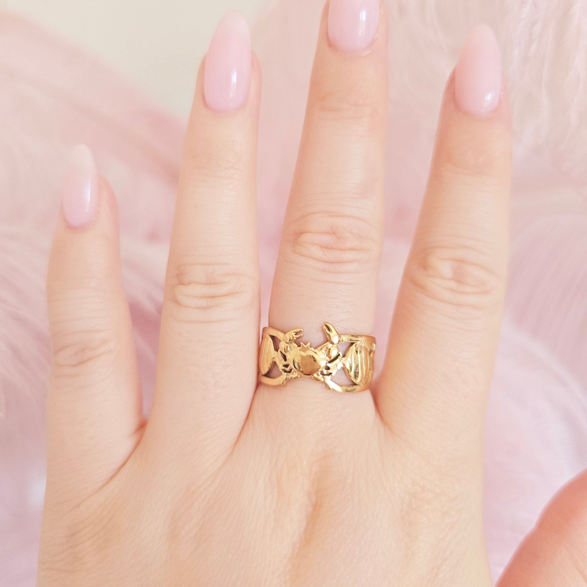 gold waterproof vacation jewelry ring