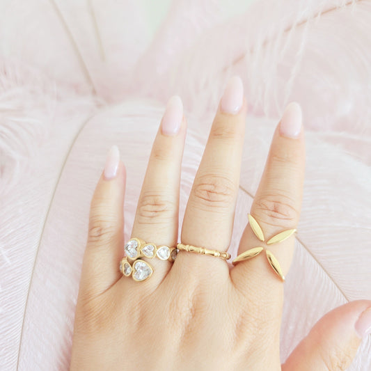 statement gold rings