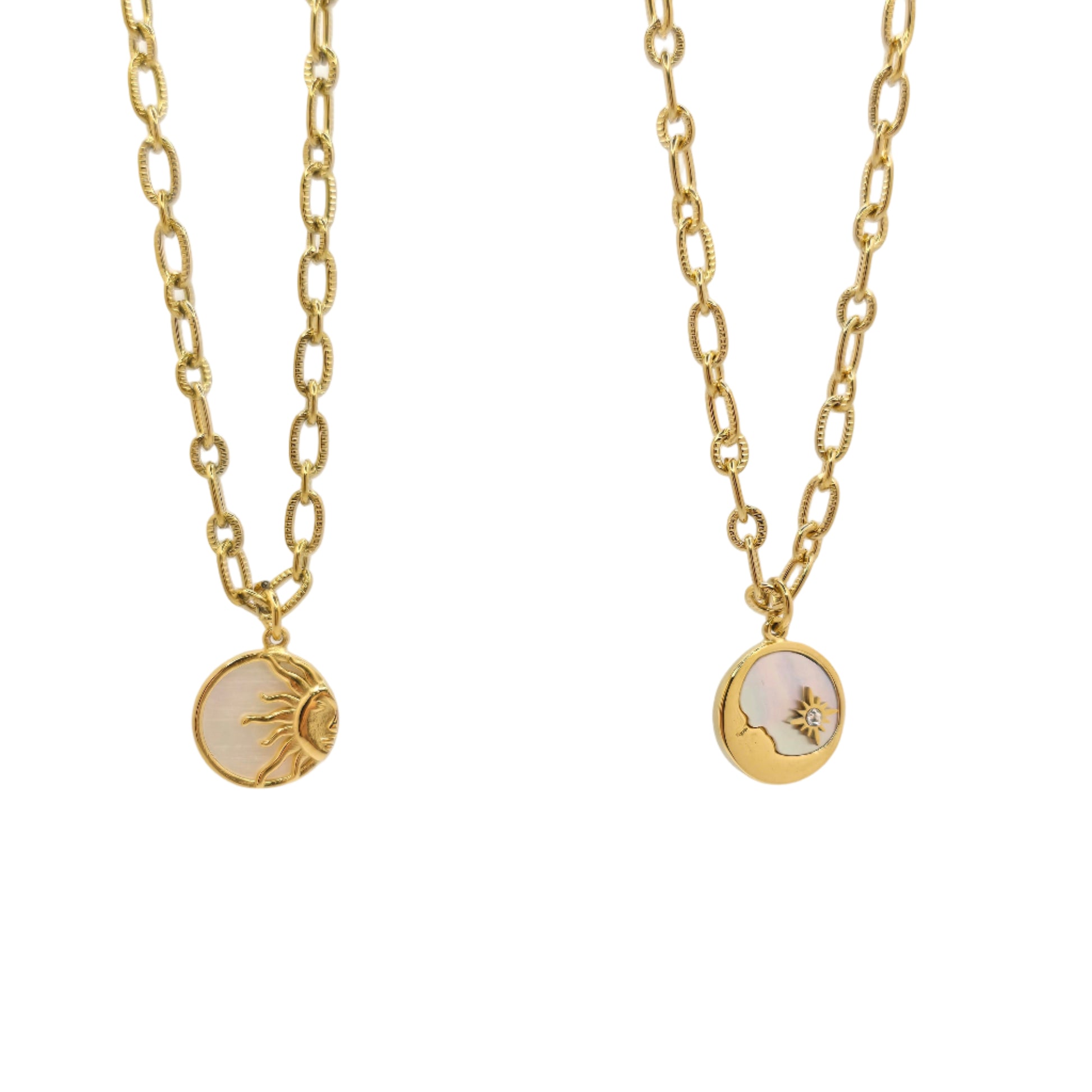 gold sun necklace zodiac