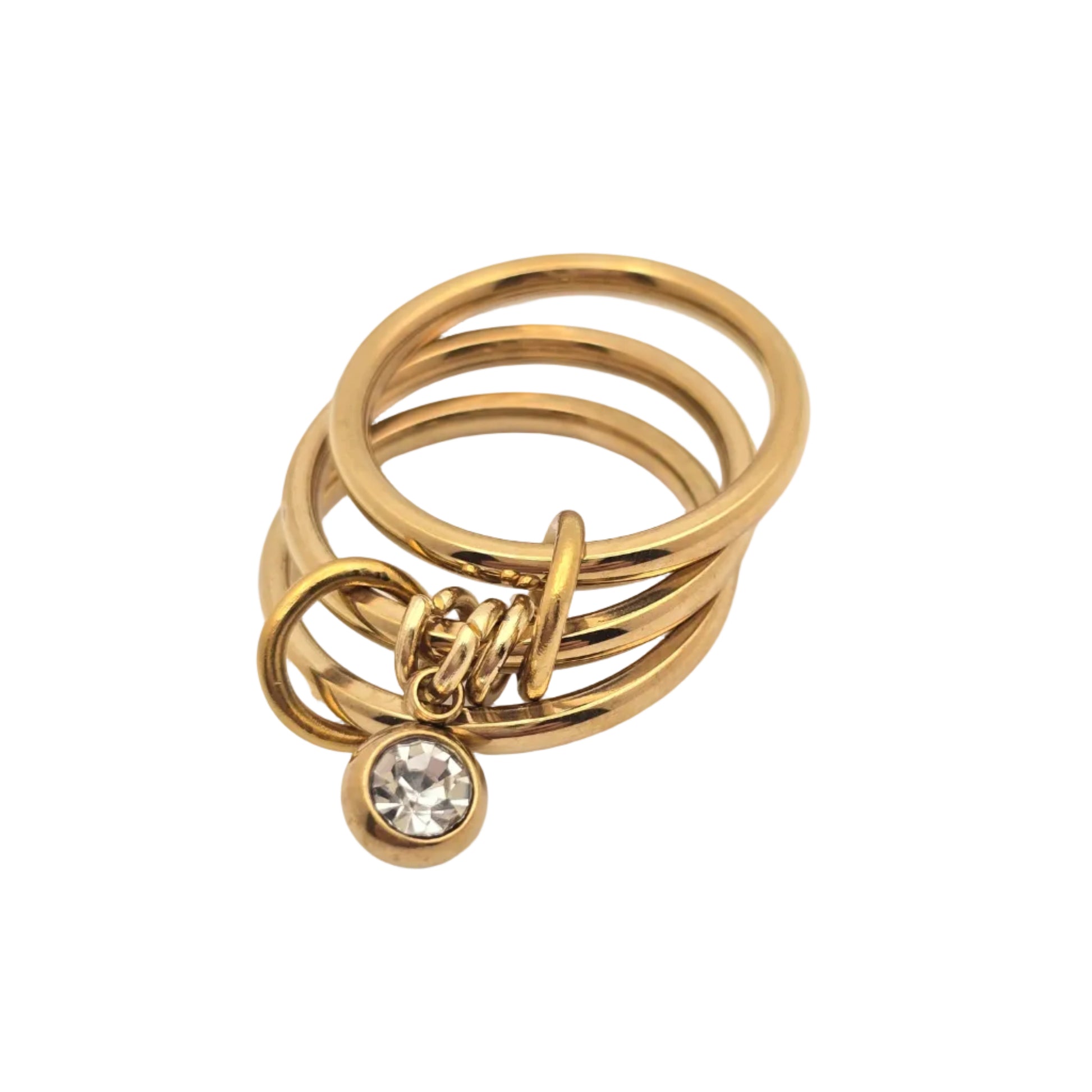designer dupe ring gold waterproof 