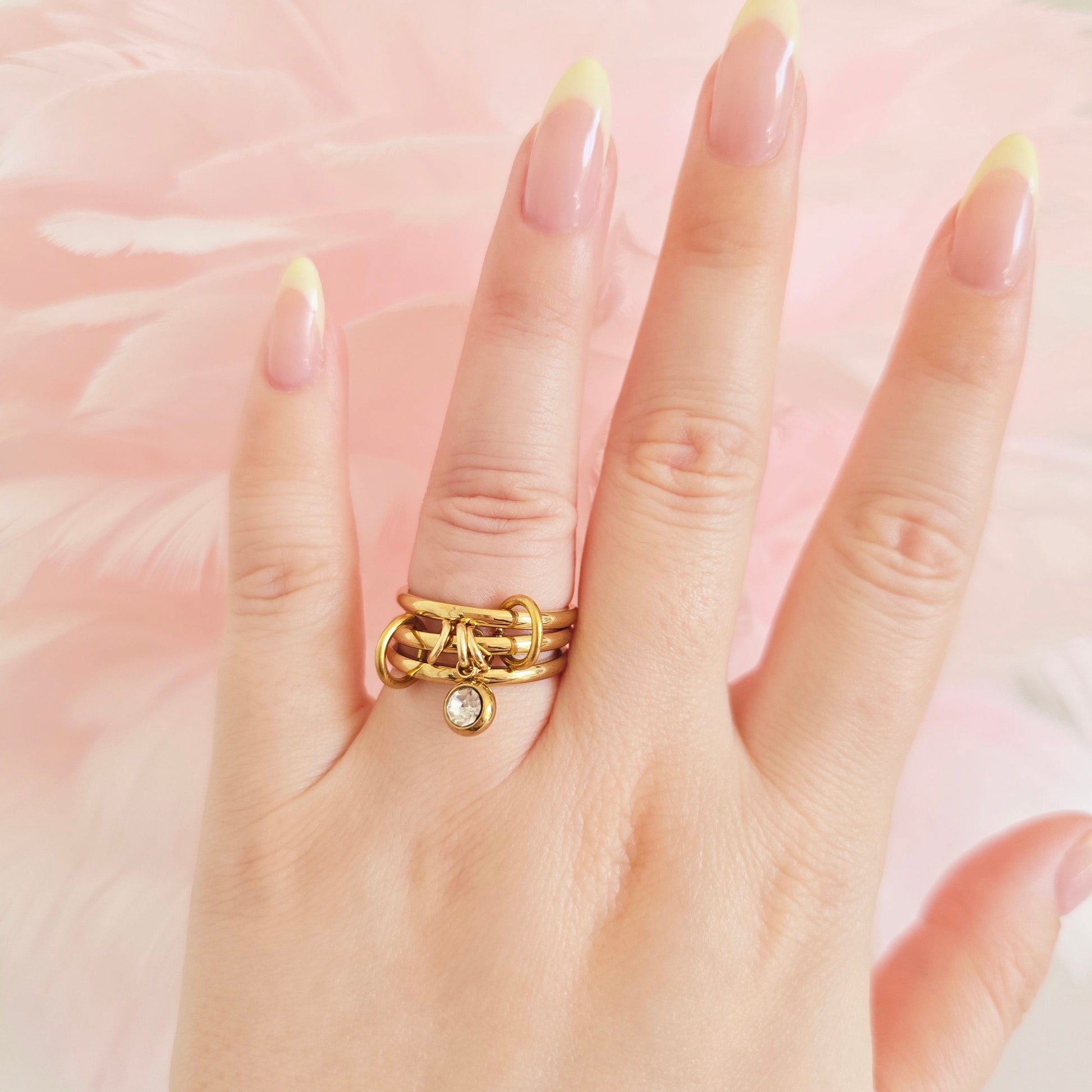 gold rings with charm waterproof everyday rings