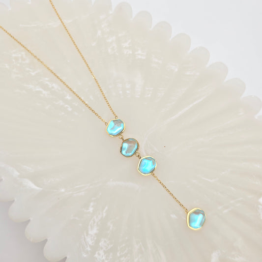 waterproof y necklace sweatproof beach jewelry