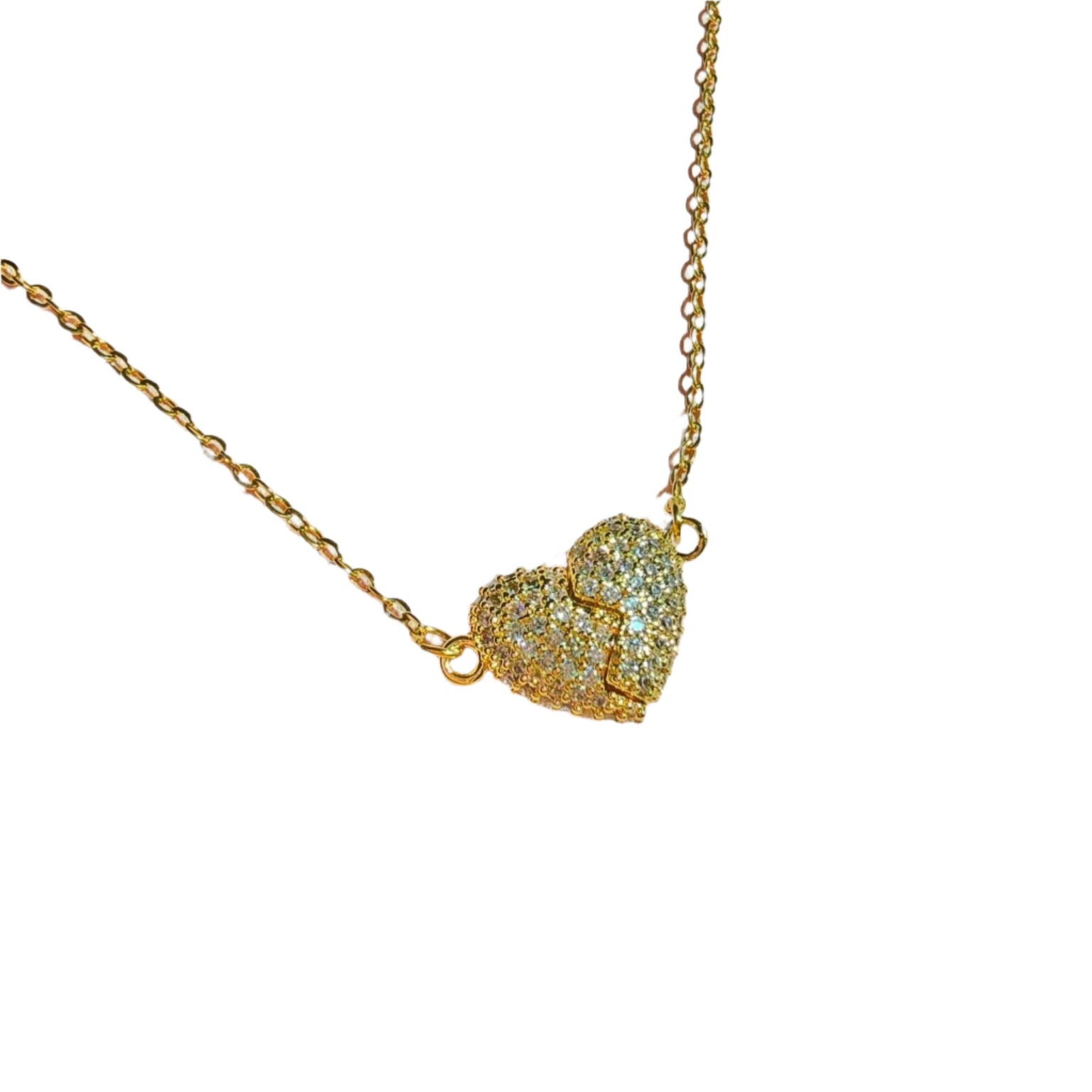 gold heart dainty necklace valentine gift
