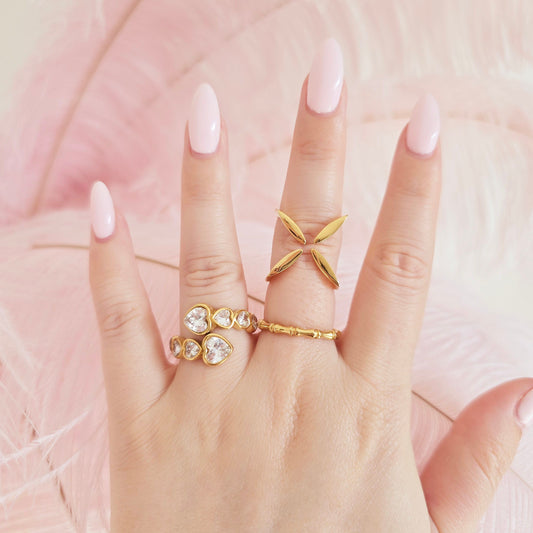 unique gold waterproof rings