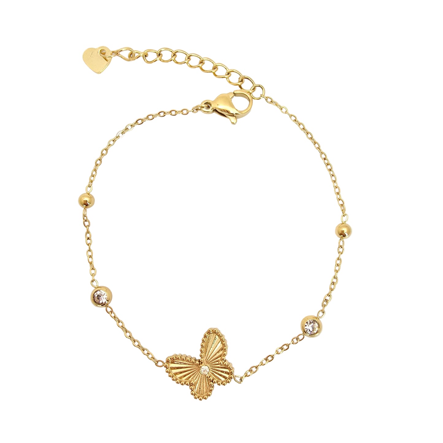 beautiful gold butterfly bracelet van cleef dupe
