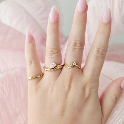 dainty waterproof stacking rings