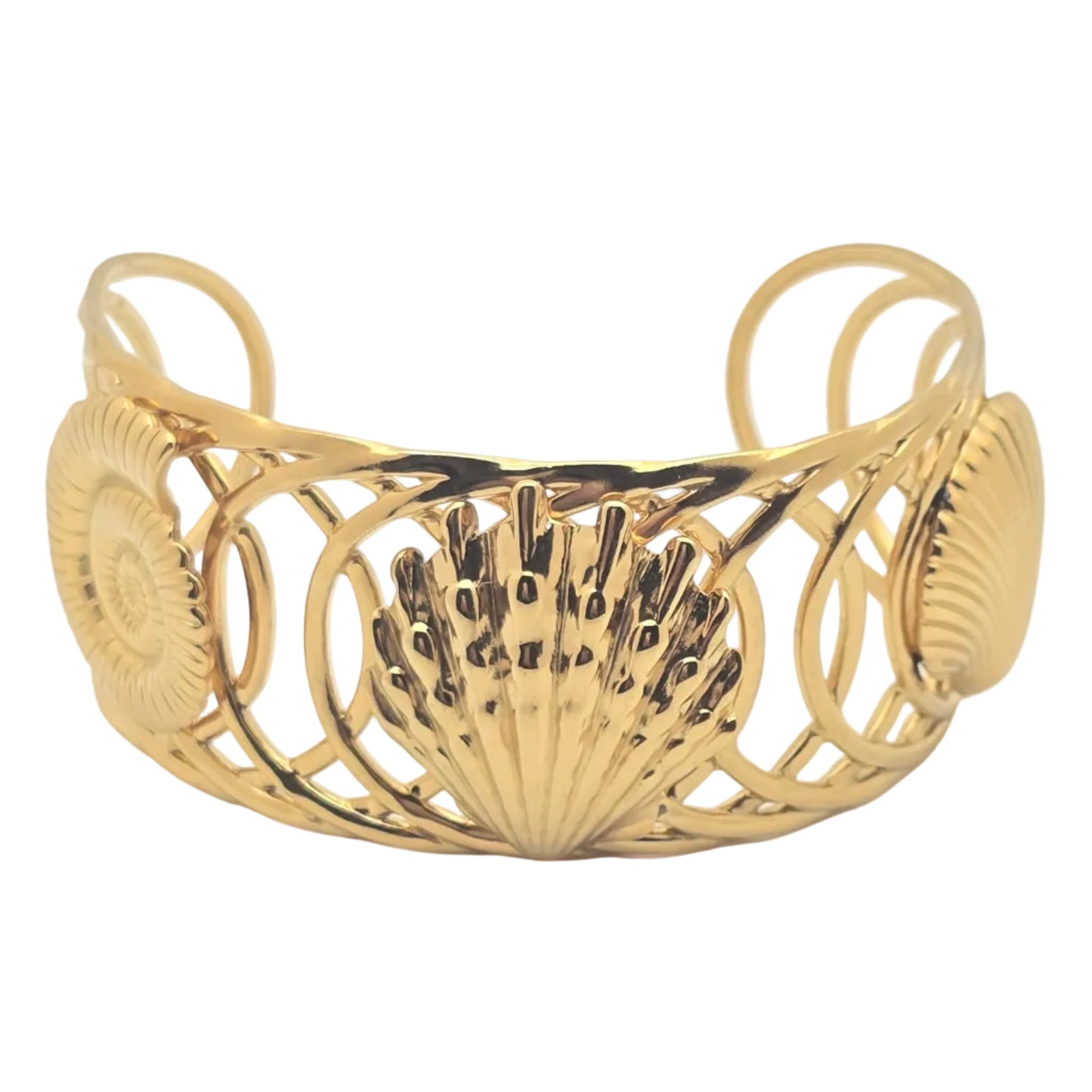 gold shell waterproof bangle 