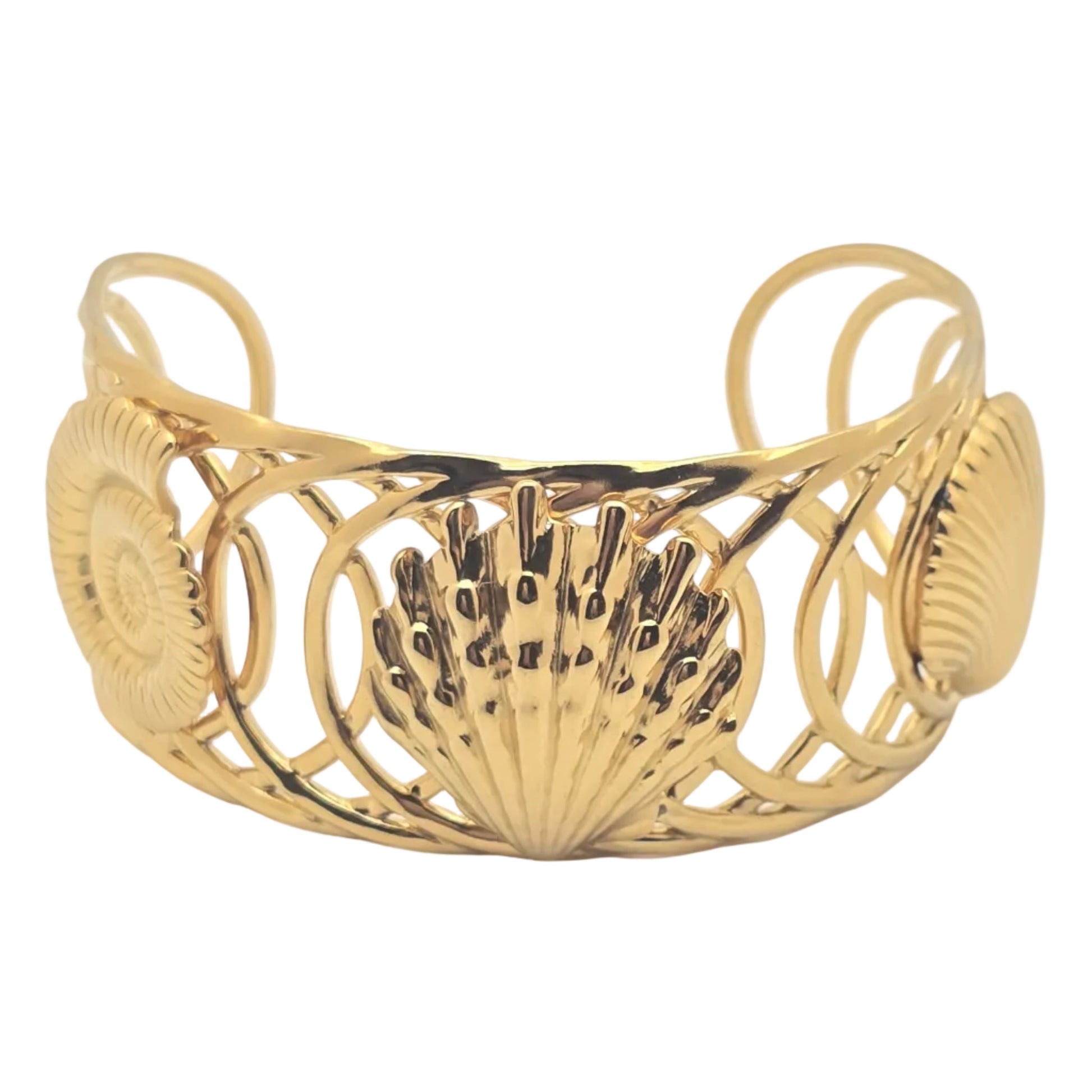 gold shell waterproof bangle 