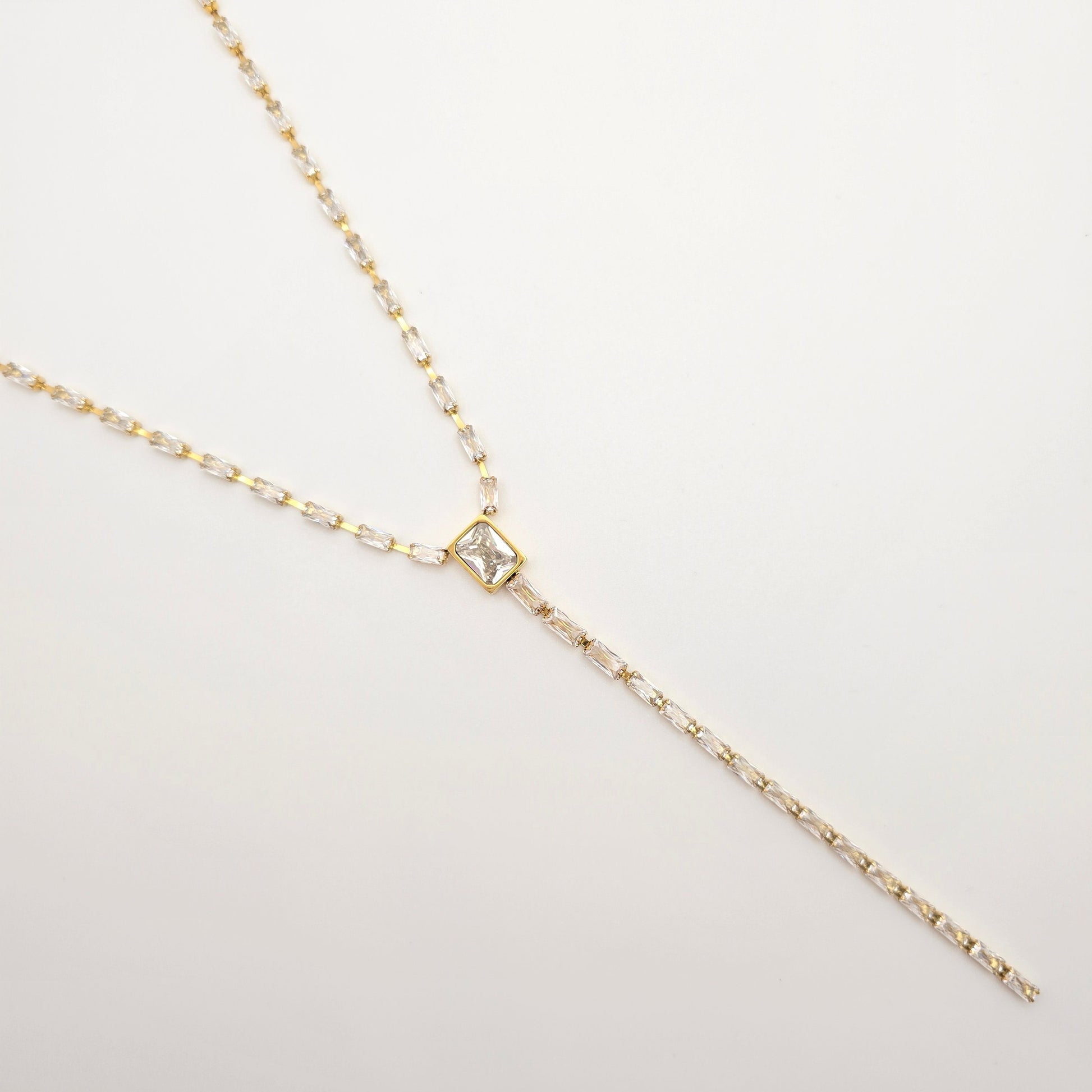 stunning gold diamond lariat necklace