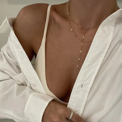 delicate tarnish free summer vacation y necklace jewelry