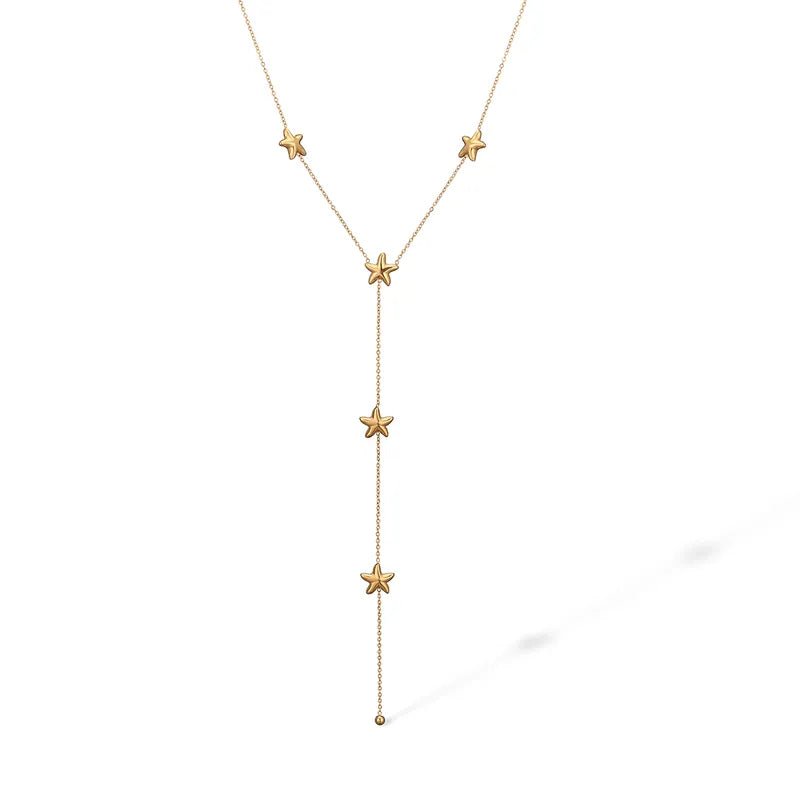 gold dainty beach summer jewelry necklace